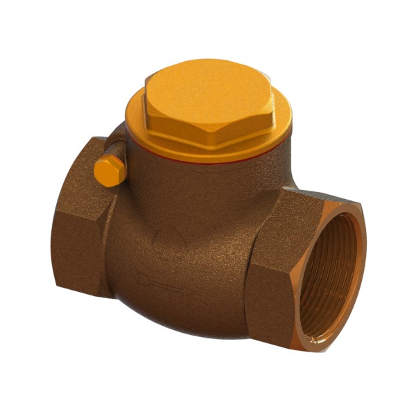 Full-bore bronze clapet check valve PN16 FEMALE-FEMALE