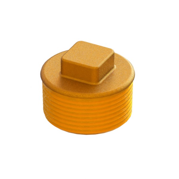 Tappo maschio in ottone filettato EN ISO 10226 (ex ISO 7/1) serie pesante