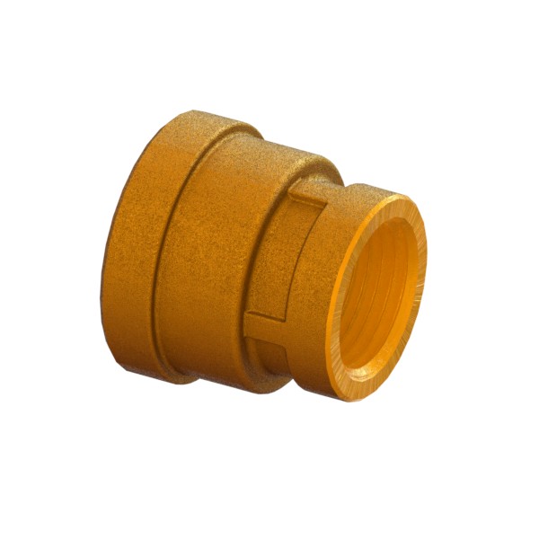 Threaded brass sleeve EN ISO 228-1 reduced FEMALE-FEMALE