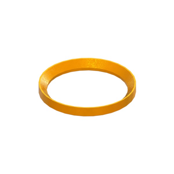 Brass o-ring stop washer for compression connection to iron pipe