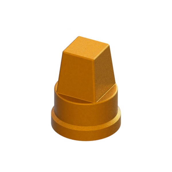 Pyramid-shaped square screw for siphon