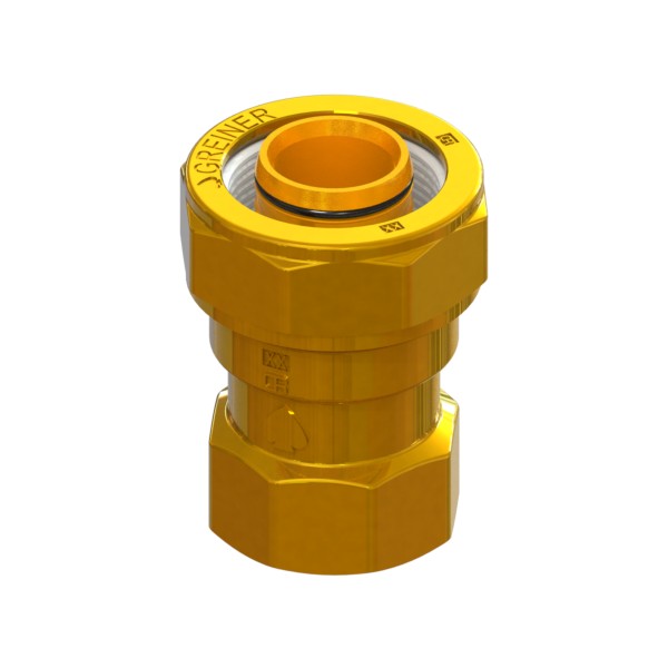 Raccordo in ADZ a serraggio meccanico per tubo PE multistrato corazzato PE-F