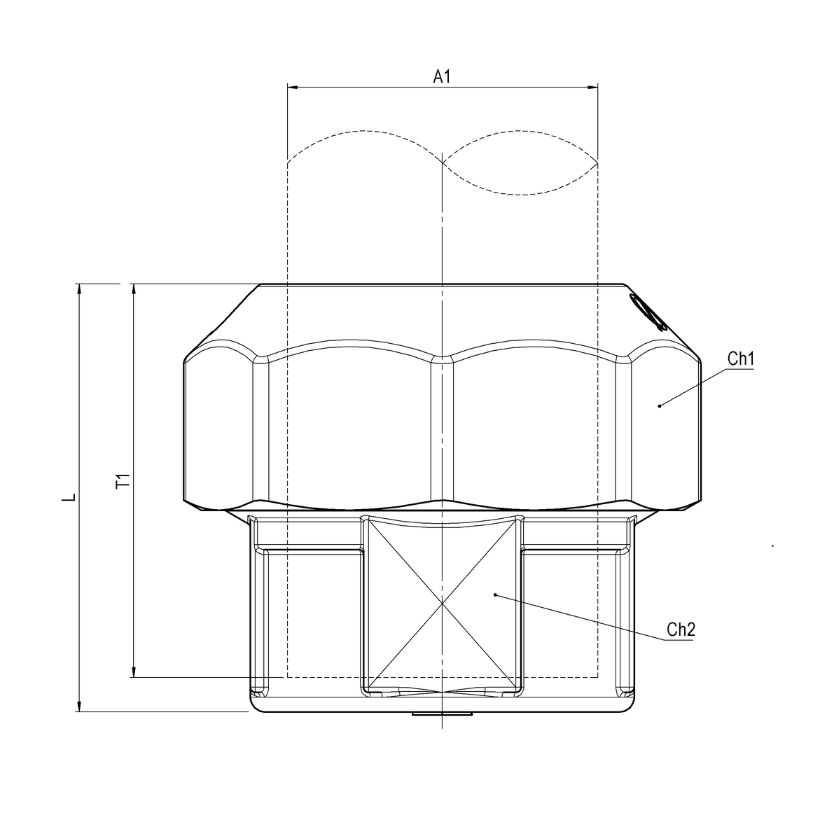 Raccordo a serraggio meccanico per tubo PE tappo cieco