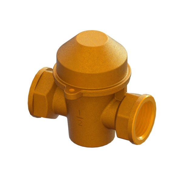 Brass conical plug valve, hydrometric type, with covered sealable square head FEMALE-FEMALE