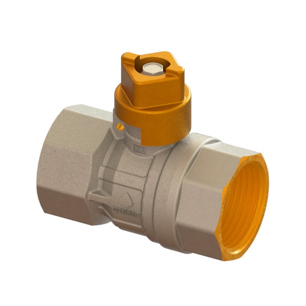 Water reduced-bore ball valve, standard series, with square cap FEMALE-FEMALE