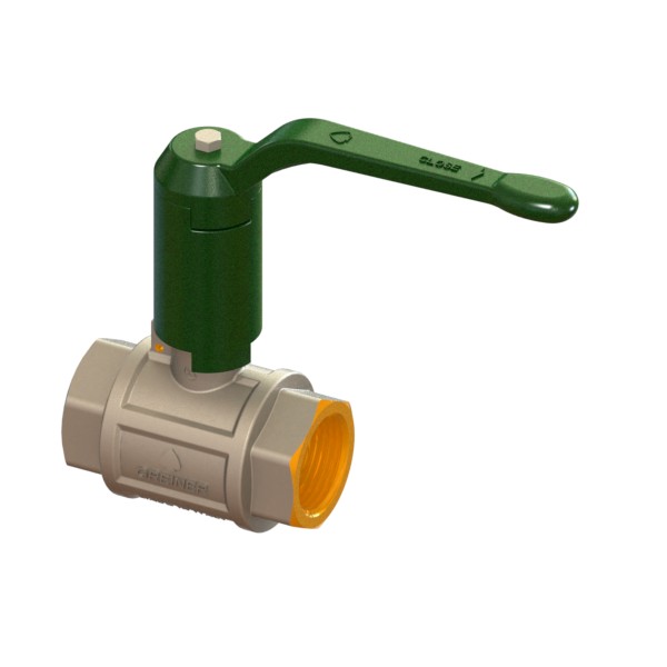 Water full-bore ball valve, heavy execution, with handle and extension FEMALE-FEMALE