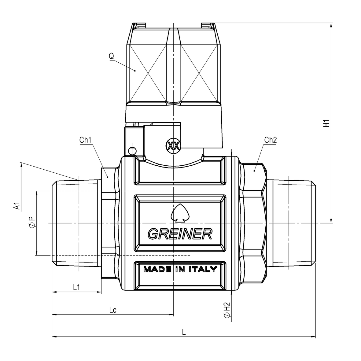 Greiner S P A Divisione Rubinetteria Valvola A Sfera Per Acqua A