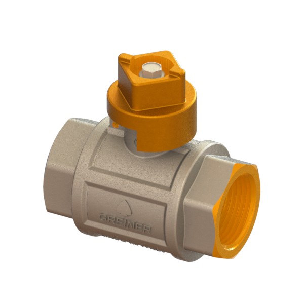 Valvola a sfera per acqua a passaggio totale serie pesante con cappellotto quadro F-F