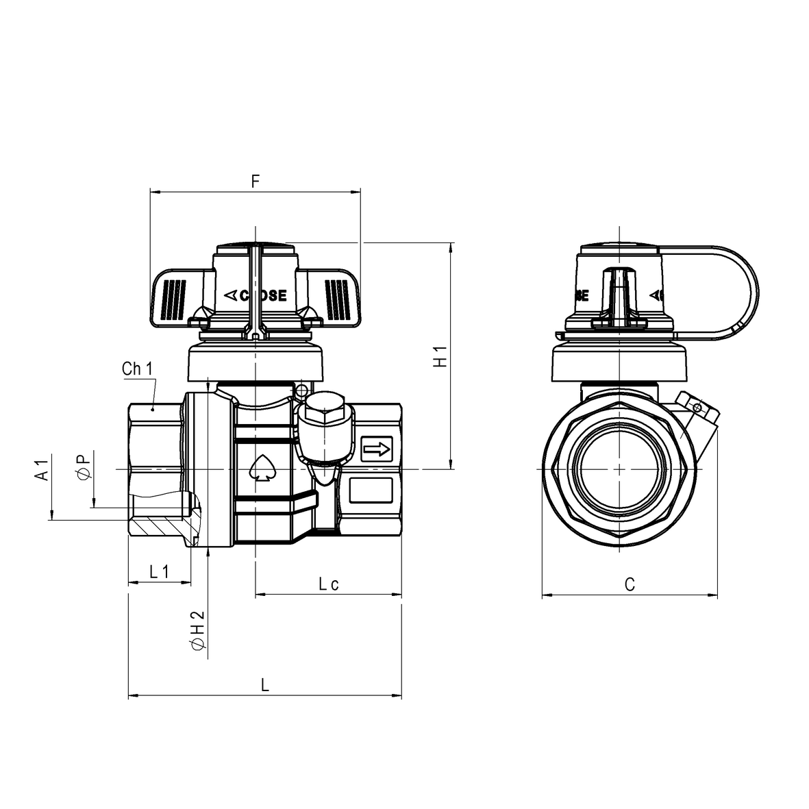 Greiner S.p.A. | Taps And Fittings Dept. | Water Full-bore Ball Valve ...