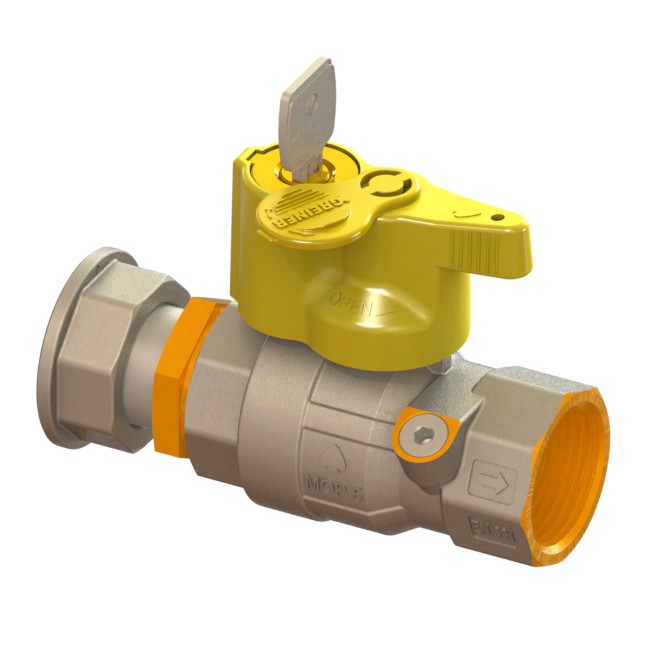 Internal system check ball valve UNI-7129 with 1 PCP with saIRONty and arrearage lock 401 to 460 MOVING NUT-FEMALE