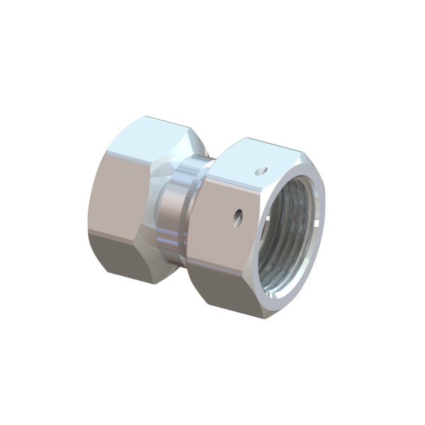 Chrome-plated fitting for water meter FEMALE-MOVING NUT